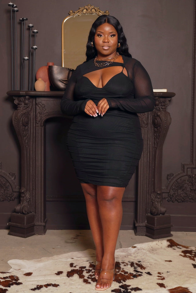 plus size ruched dress